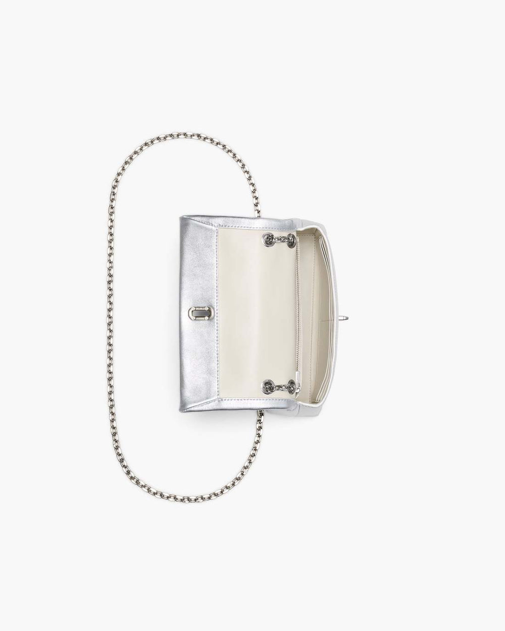 Marc Jacobs The Metallic Dual Chain Mini Bag Silver BAGS