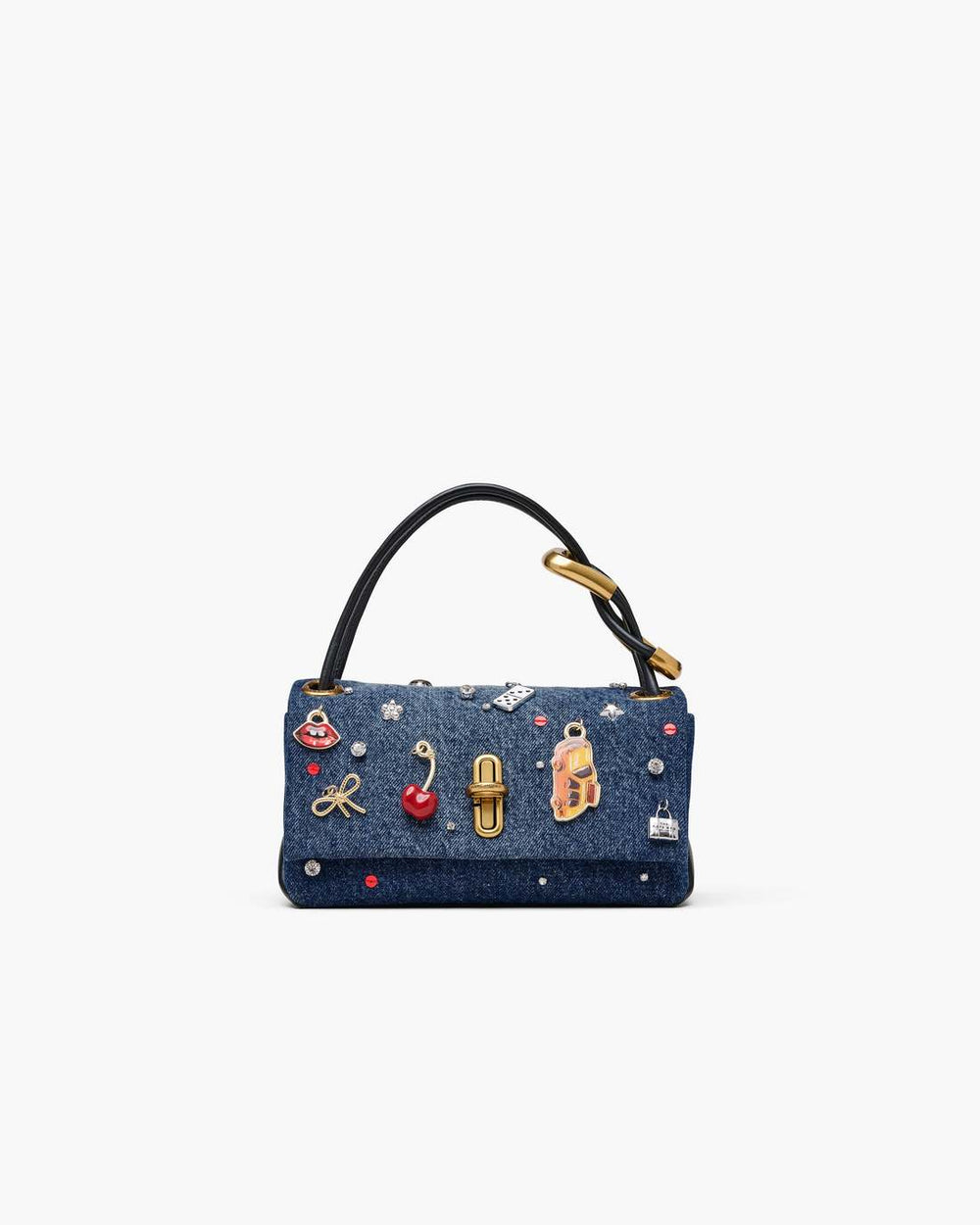Marc Jacobs The Trinket Charm Denim Mini Dual Bag Medium Wash Multi BAGS|NEW ARRIVALS