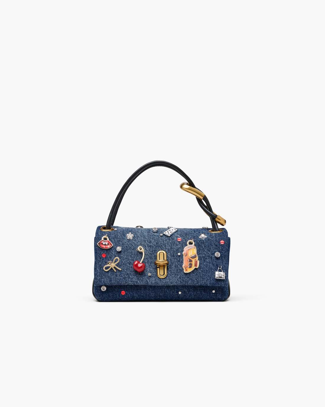 Marc Jacobs The Trinket Charm Denim Mini Dual Bag Medium Wash Multi BAGS|NEW ARRIVALS