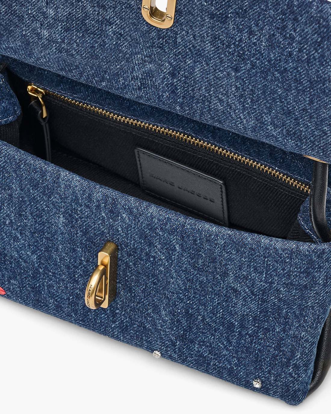 Marc Jacobs The Trinket Charm Denim Mini Dual Bag Medium Wash Multi BAGS|NEW ARRIVALS