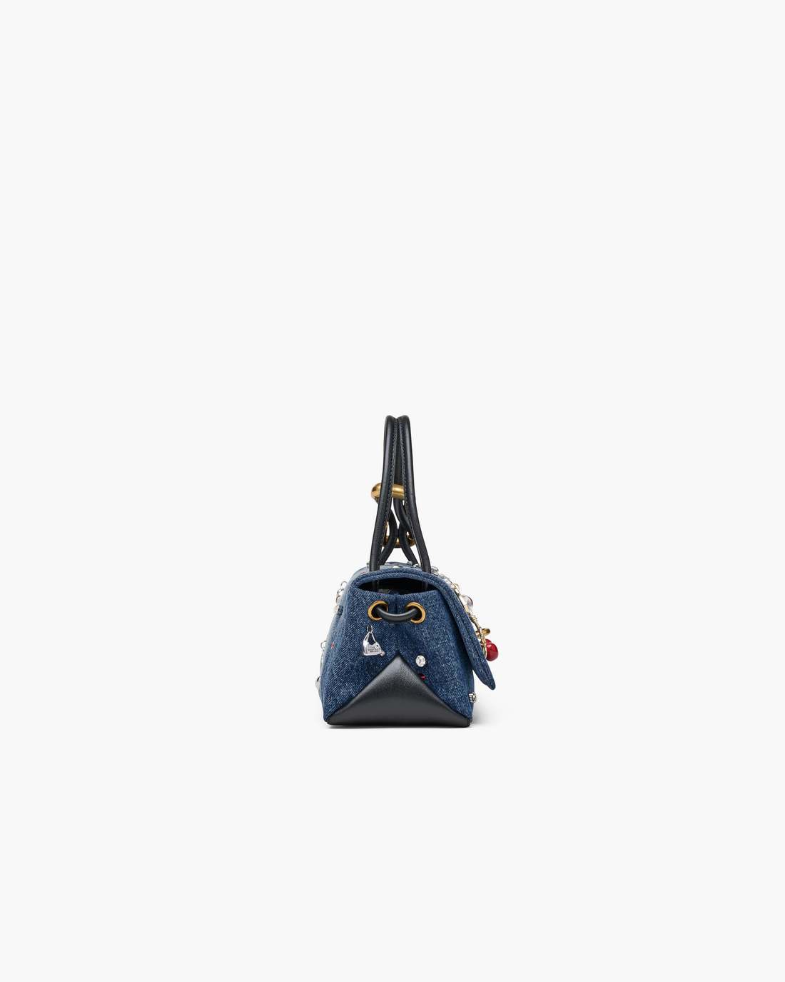 Marc Jacobs The Trinket Charm Denim Mini Dual Bag Medium Wash Multi BAGS|NEW ARRIVALS