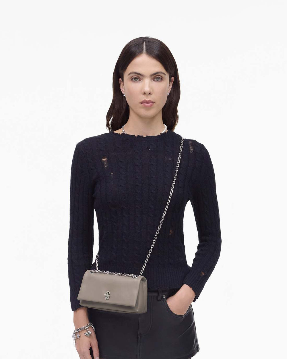 Marc Jacobs The Dual Chain Mini Bag Cement BAGS