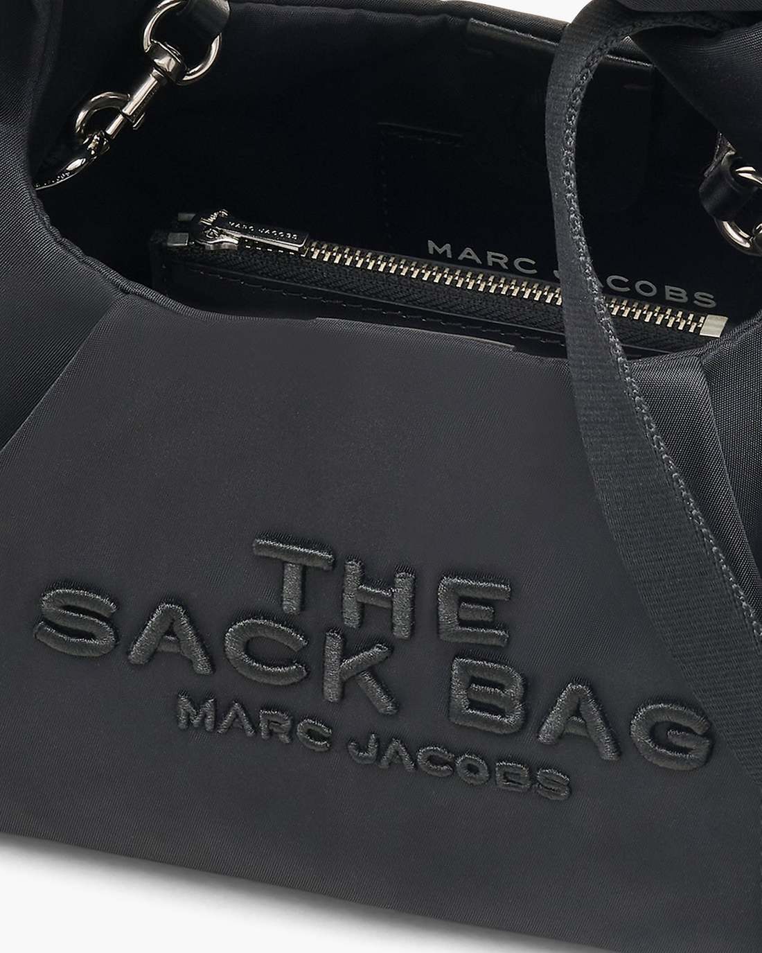 Marc Jacobs The Bow Nylon Mini Sack Bag Black BAGS