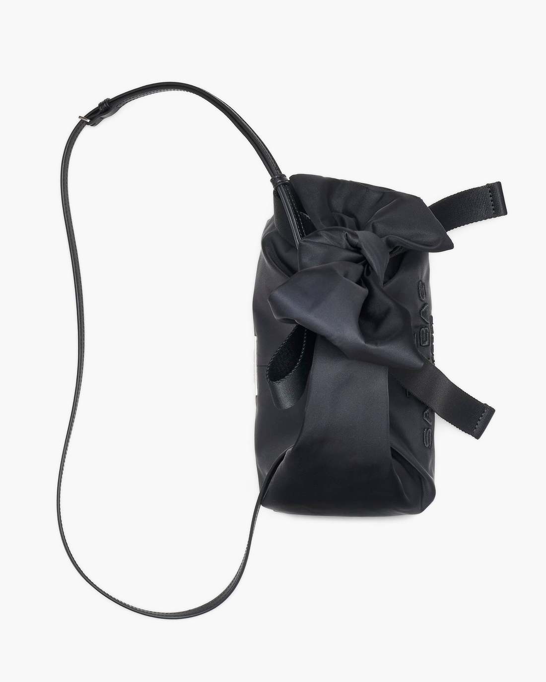 Marc Jacobs The Bow Nylon Mini Sack Bag Black BAGS