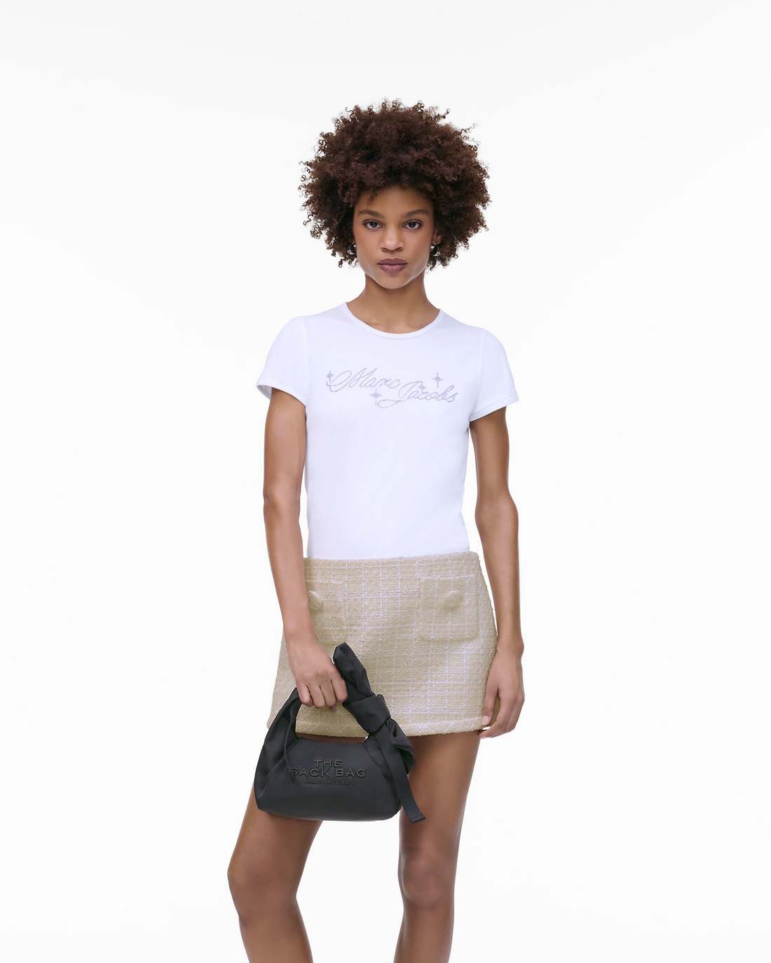 Marc Jacobs The Bow Nylon Mini Sack Bag Black BAGS