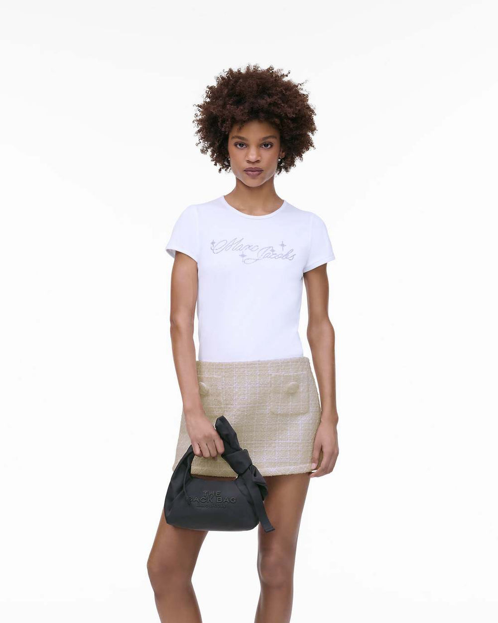 Marc Jacobs The Bow Nylon Mini Sack Bag Black BAGS