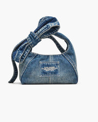 Marc Jacobs The Bow Denim Mini Sack Bag Medium Wash Indigo BAGS