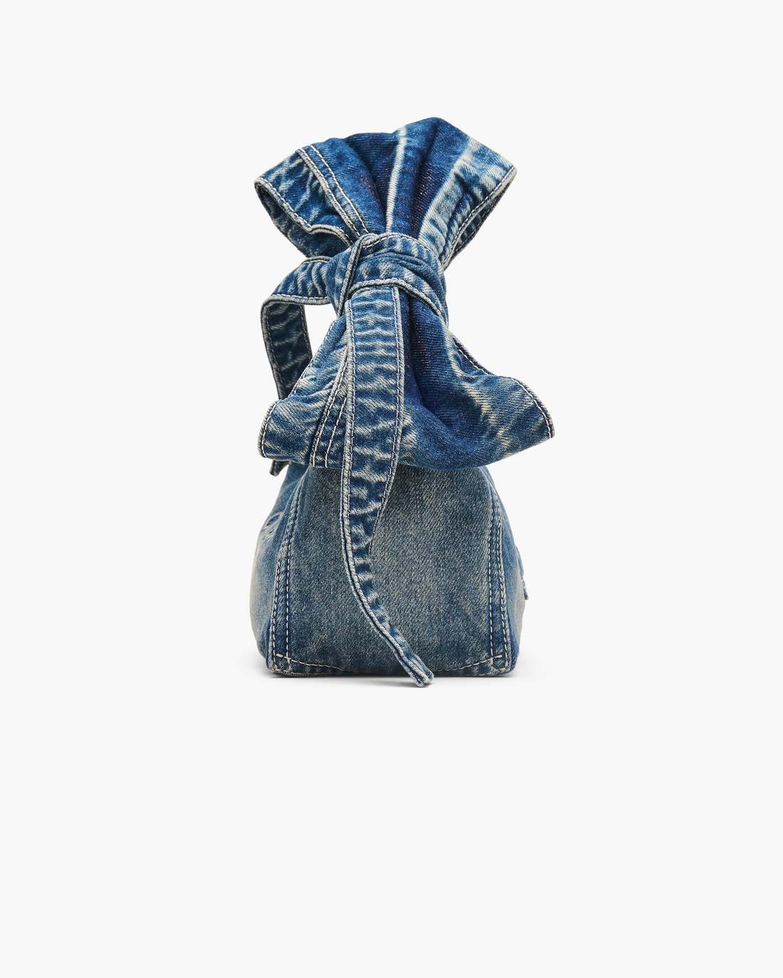 Marc Jacobs The Bow Denim Mini Sack Bag Medium Wash Indigo BAGS