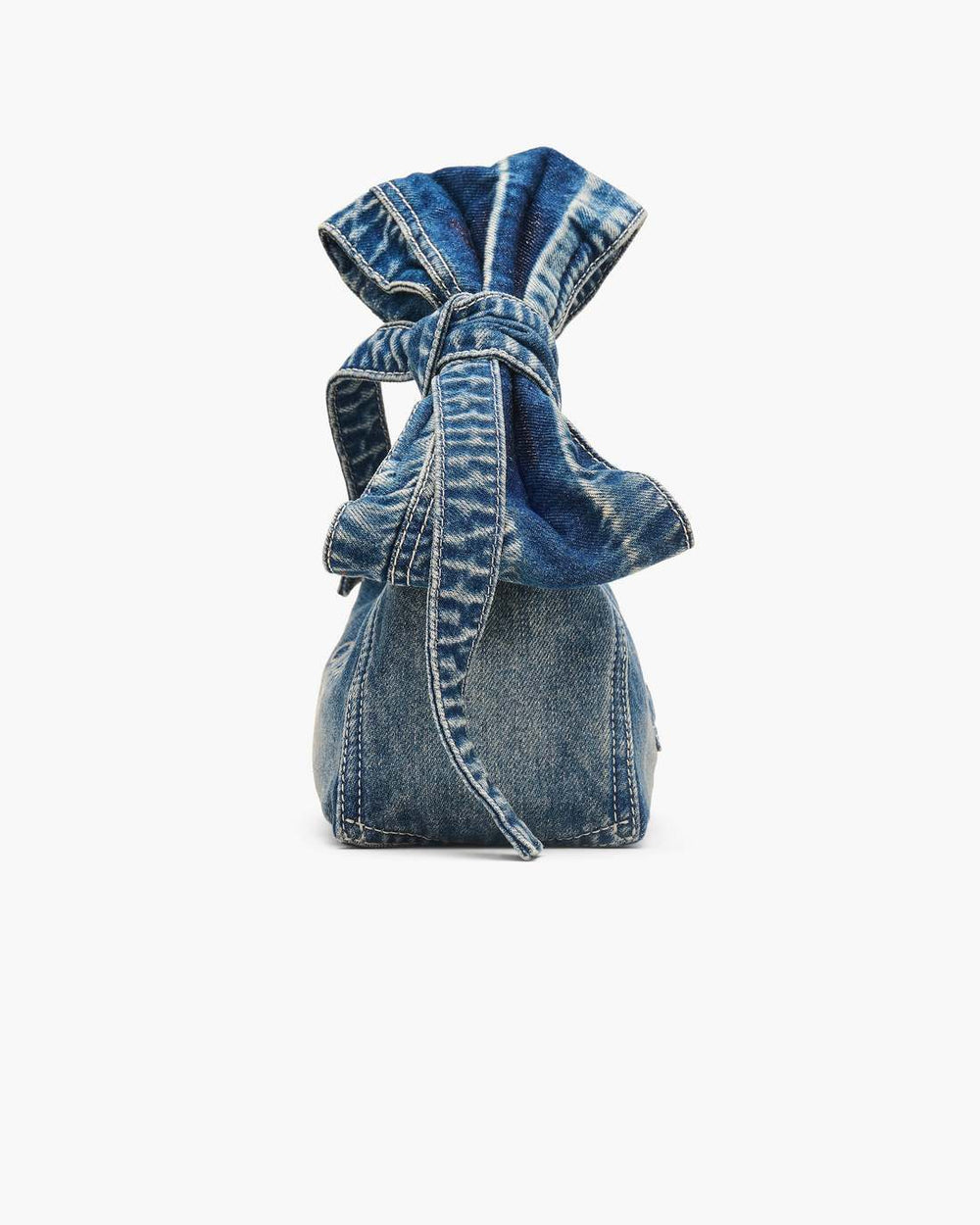 Marc Jacobs The Bow Denim Mini Sack Bag Medium Wash Indigo BAGS