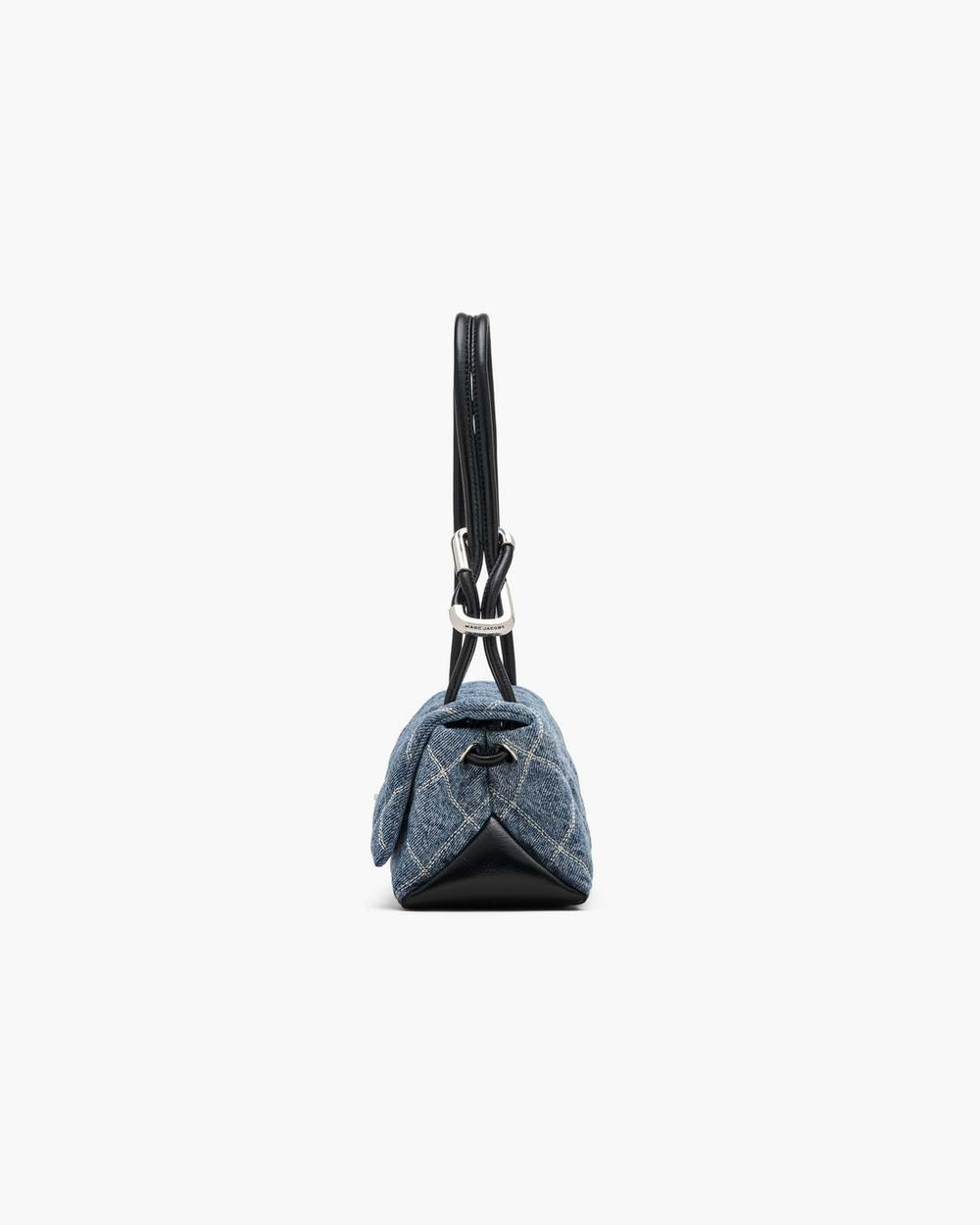 Marc Jacobs The Quilted Denim Mini Dual Shoulder Bag Light Wash Indigo BAGS