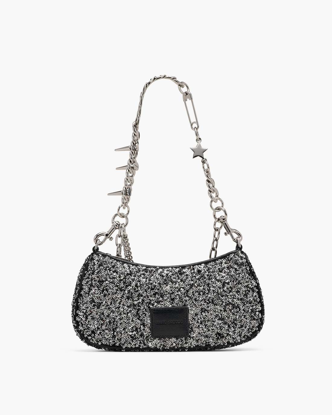 Marc Jacobs The Sequin Charm Shoulder Bag Silver BAGS|NEW ARRIVALS