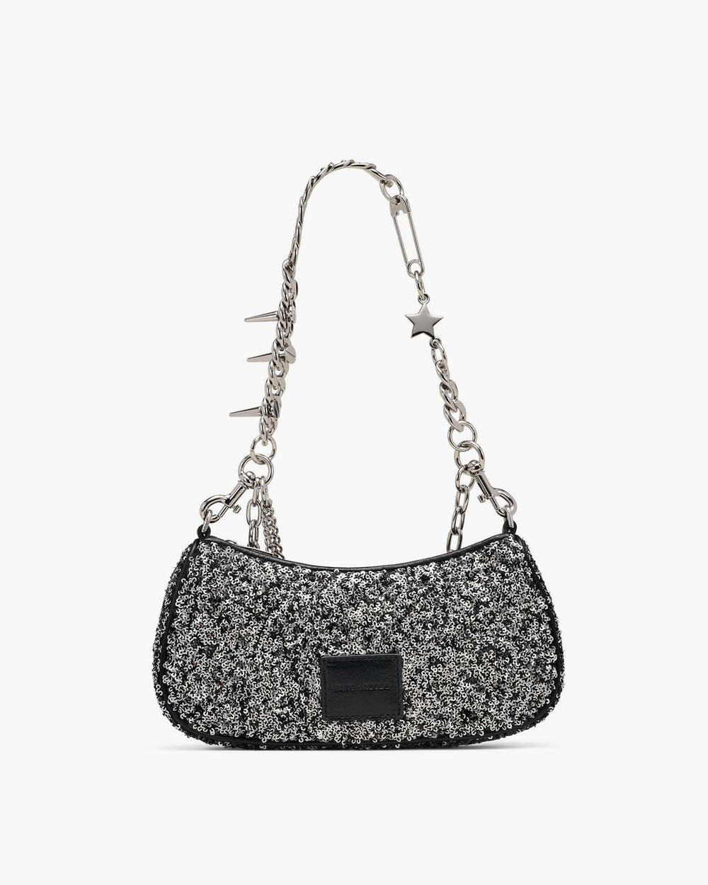 Marc Jacobs The Sequin Charm Shoulder Bag Silver BAGS|NEW ARRIVALS