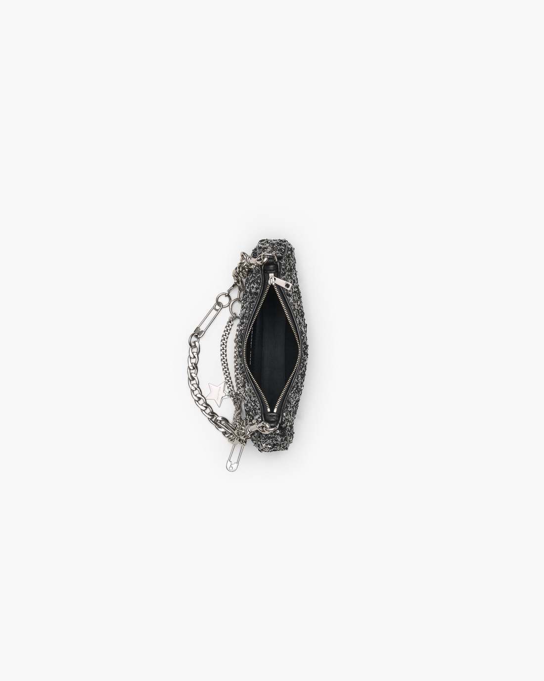 Marc Jacobs The Sequin Charm Shoulder Bag Silver BAGS|NEW ARRIVALS