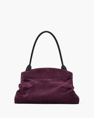 Marc Jacobs The Suede Dakota Satchel Dark Plum BAGS