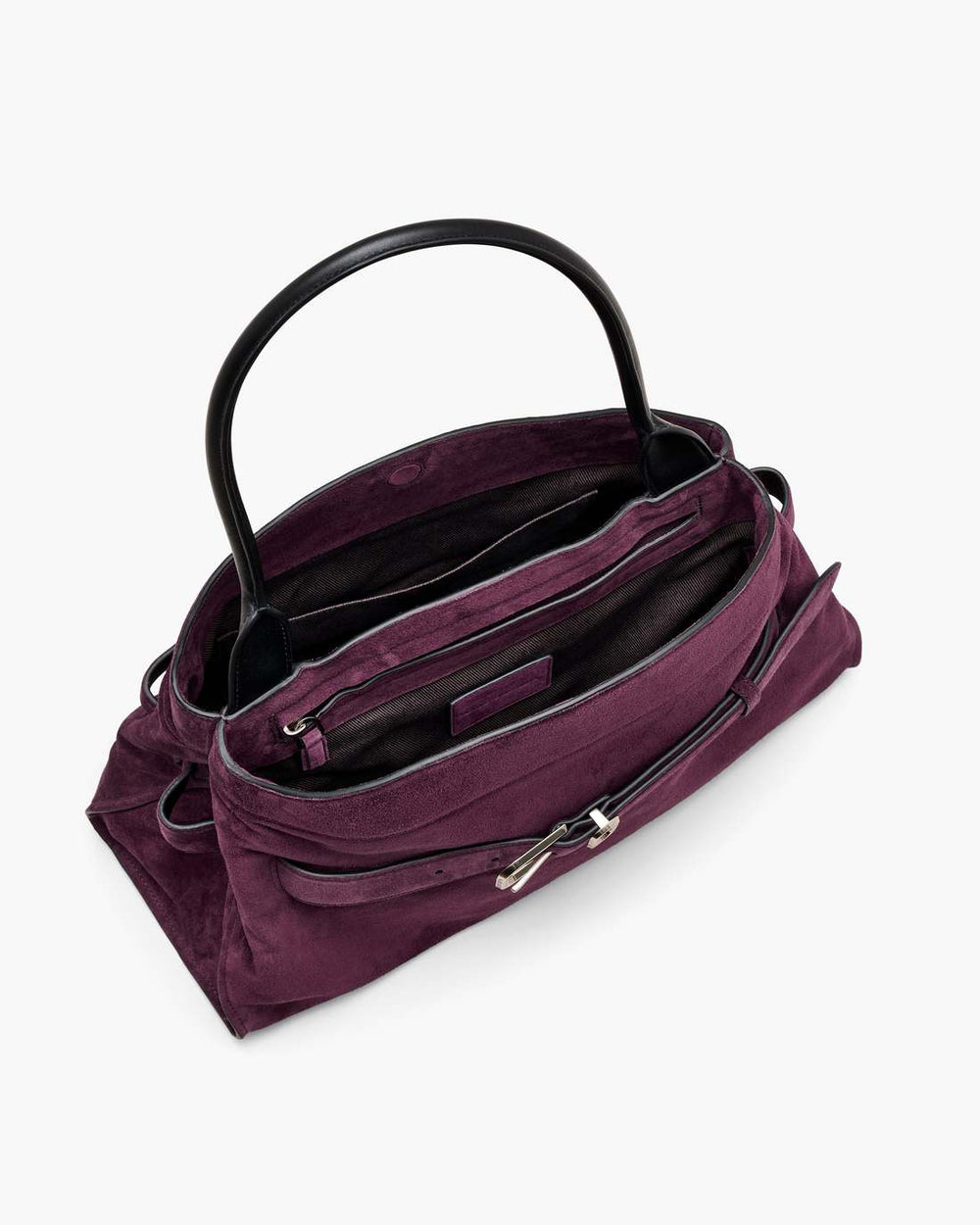 Marc Jacobs The Suede Dakota Satchel Dark Plum BAGS