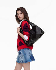 Marc Jacobs The Suede Patchwork Sack Bag Black Multi BAGS|NEW ARRIVALS