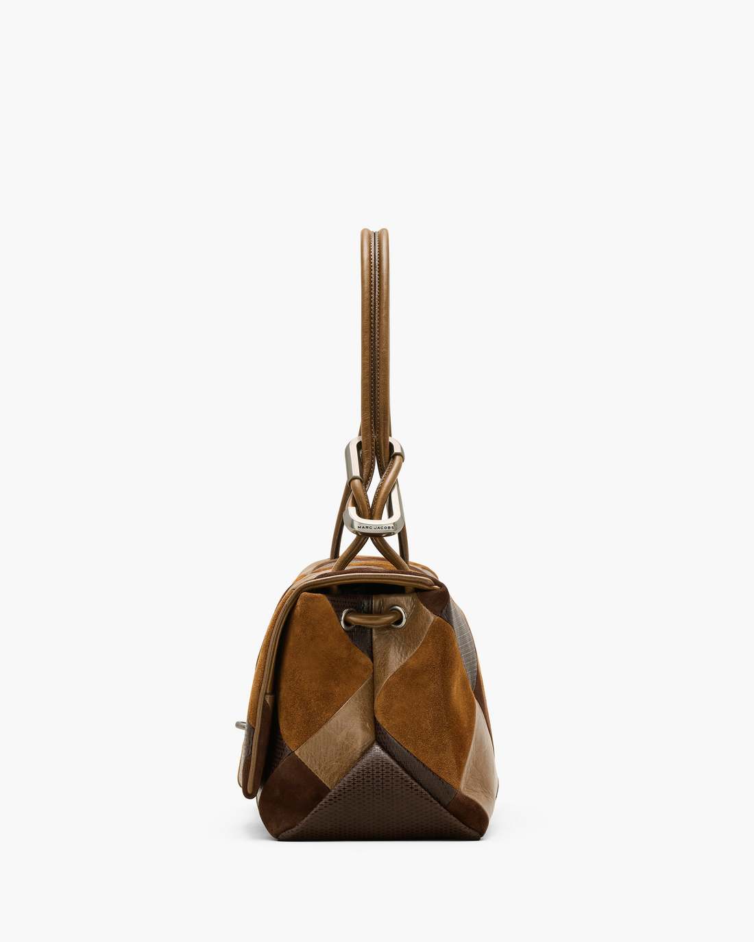 Marc Jacobs The Suede Patchwork Large Dual Bag Brown Multi BAGS
