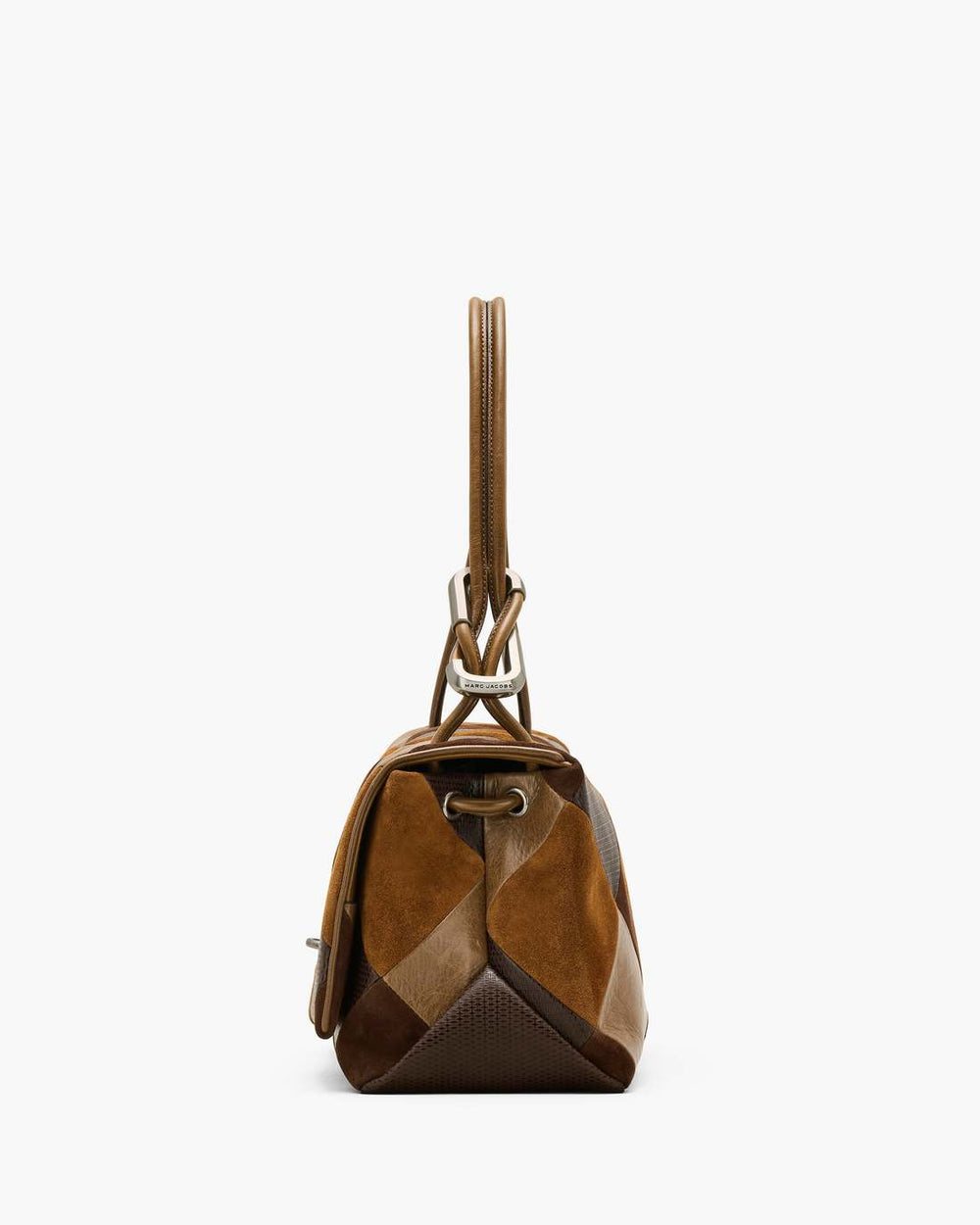 Marc Jacobs The Suede Patchwork Large Dual Bag Brown Multi BAGS