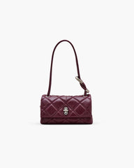 Marc Jacobs The Quilted Mini Dual Shoulder Bag Dark Plum BAGS