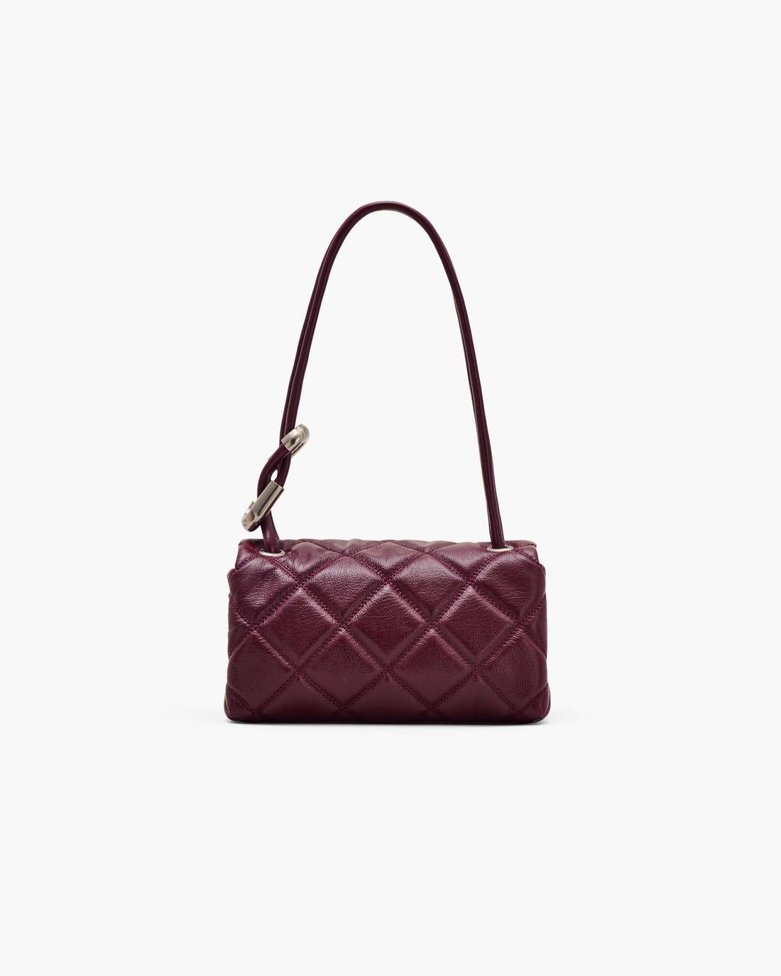Marc Jacobs The Quilted Mini Dual Shoulder Bag Dark Plum BAGS