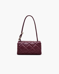Marc Jacobs The Quilted Mini Dual Shoulder Bag Dark Plum BAGS