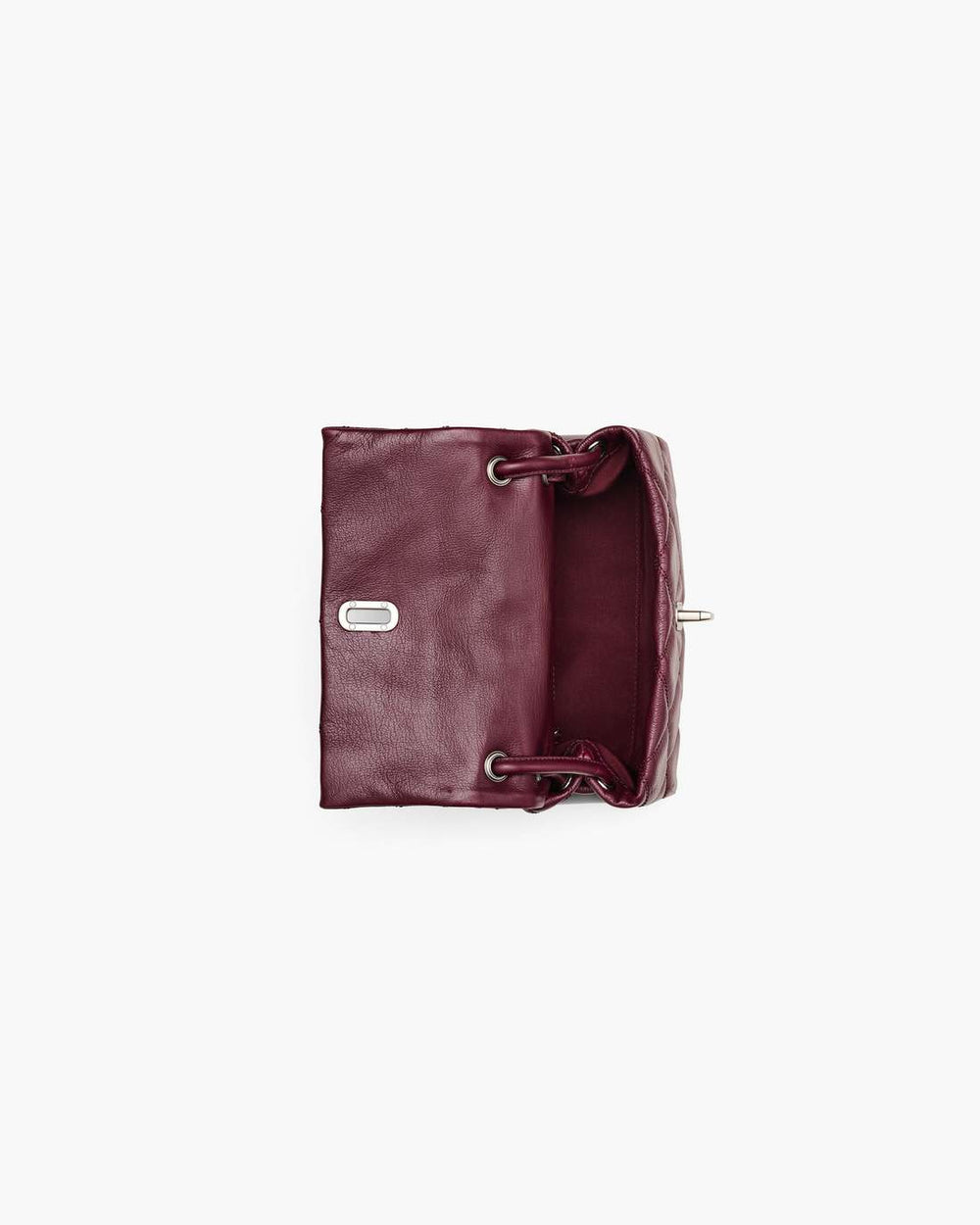 Marc Jacobs The Quilted Mini Dual Shoulder Bag Dark Plum BAGS