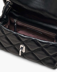 Marc Jacobs The Quilted Mini Dual Shoulder Bag Black BAGS