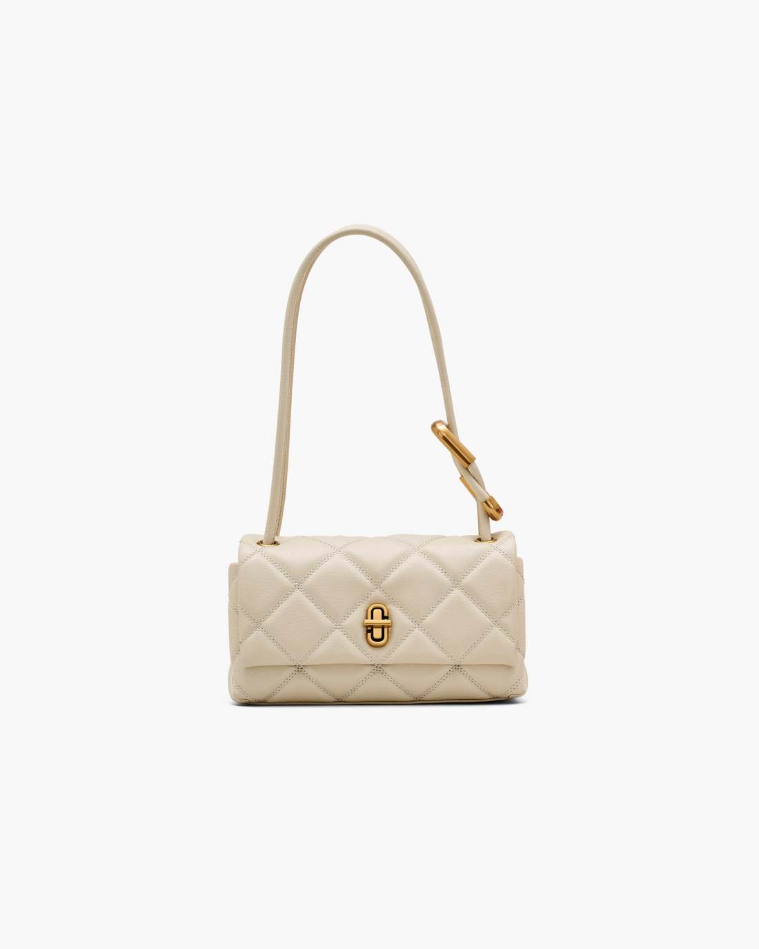 Marc Jacobs The Quilted Mini Dual Shoulder Bag Cloud White BAGS