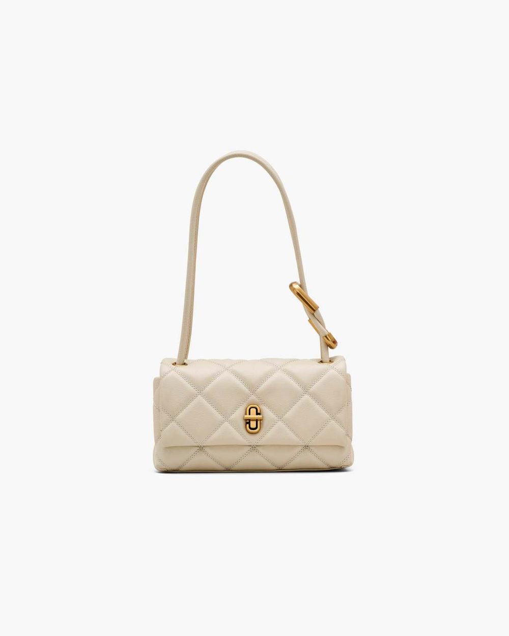Marc Jacobs The Quilted Mini Dual Shoulder Bag Cloud White BAGS
