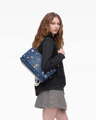 Marc Jacobs The Trinket Charm Denim Large Dual Bag Medium Wash Multi BAGS|NEW ARRIVALS