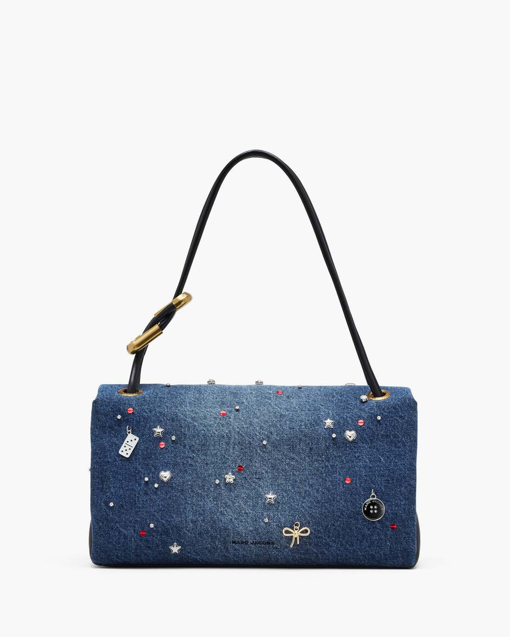 Marc Jacobs The Trinket Charm Denim Large Dual Bag Medium Wash Multi BAGS|NEW ARRIVALS