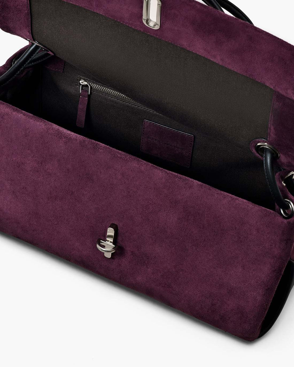 Marc Jacobs The Suede Large Dual Dark Plum BAGS