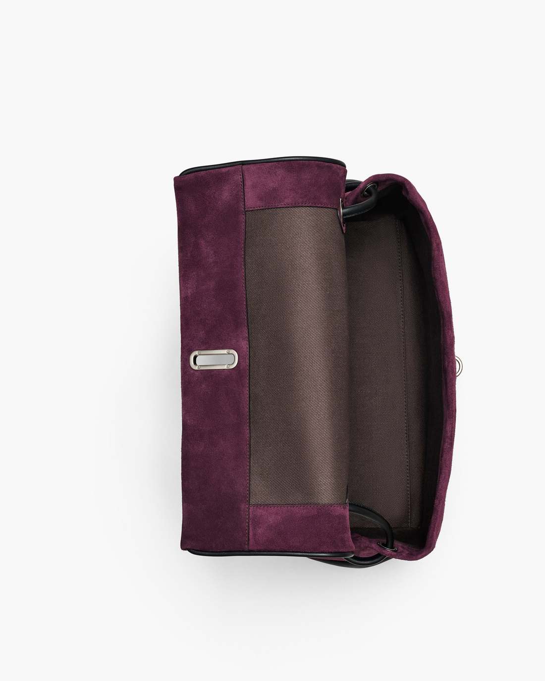 Marc Jacobs The Suede Large Dual Dark Plum BAGS