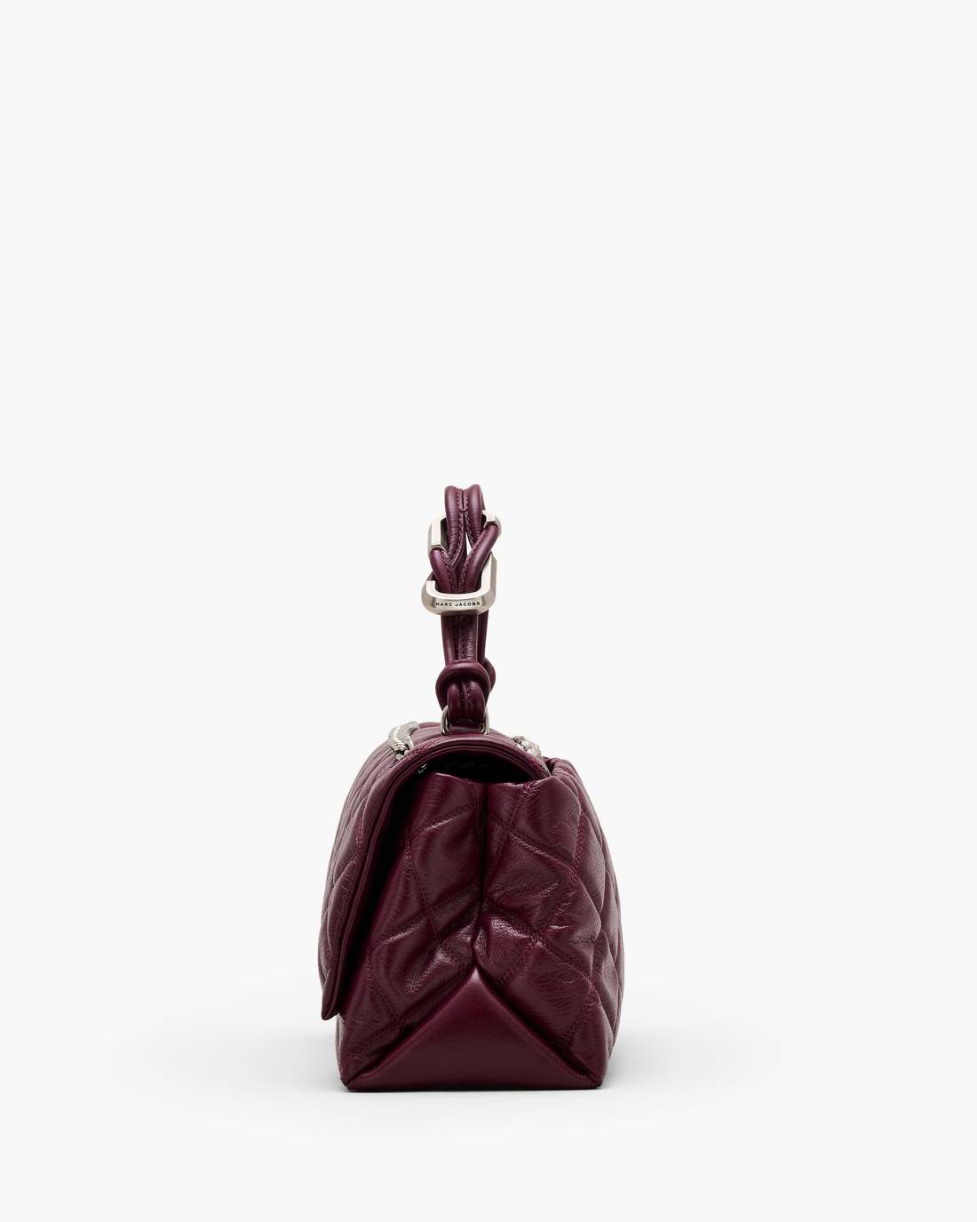 Marc Jacobs The Quilted Dual Convertible Shoulder Bag Dark Plum BAGS