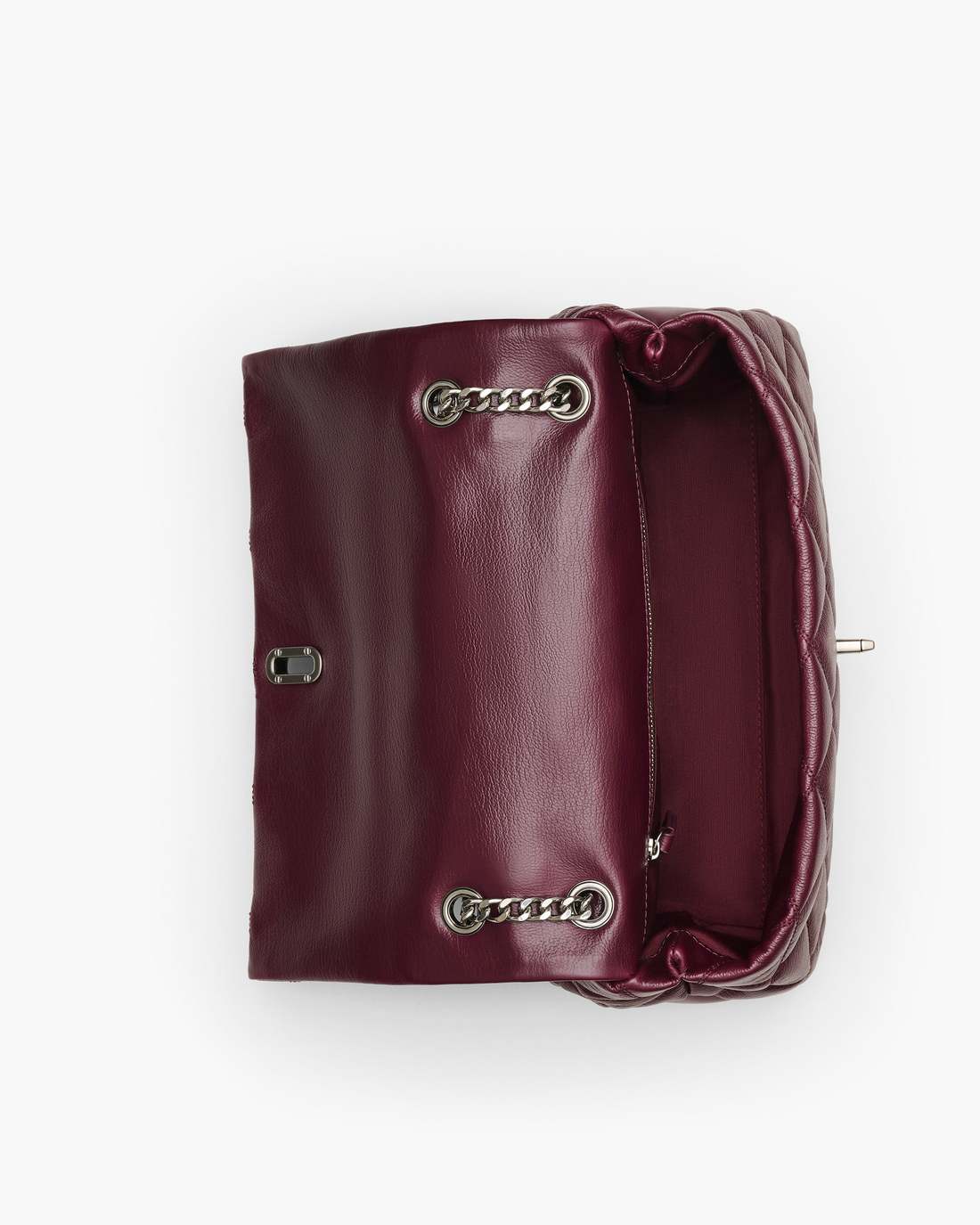 Marc Jacobs The Quilted Dual Convertible Shoulder Bag Dark Plum BAGS