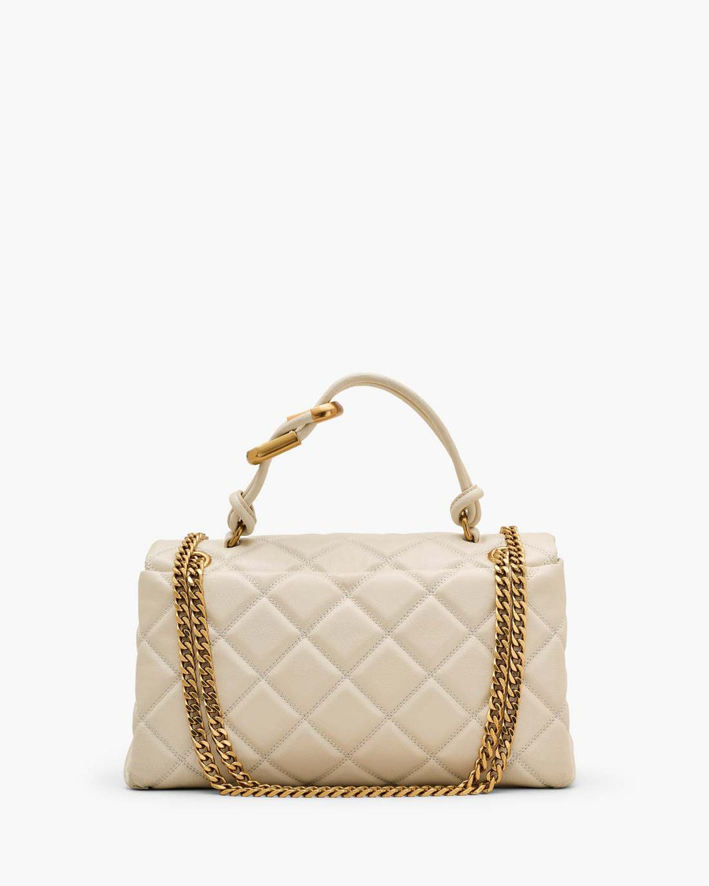 Marc Jacobs The Quilted Dual Convertible Shoulder Bag Cloud White BAGS