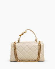 Marc Jacobs The Quilted Dual Convertible Shoulder Bag Cloud White BAGS