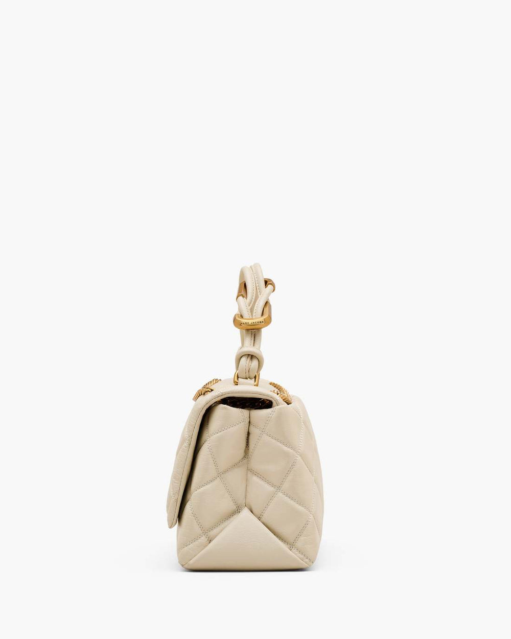 Marc Jacobs The Quilted Dual Convertible Shoulder Bag Cloud White BAGS