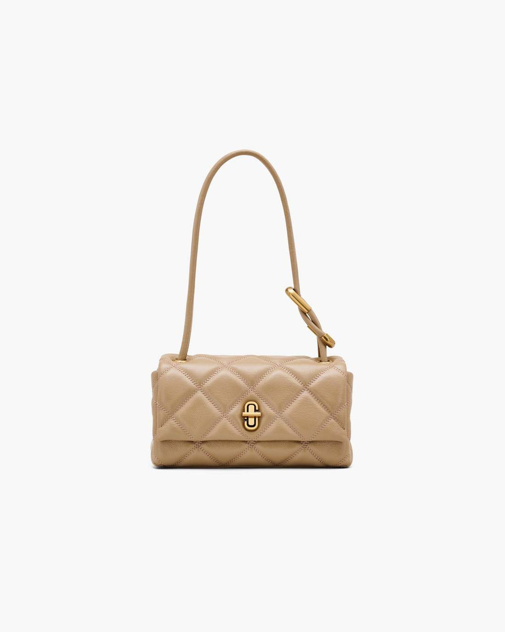 Marc Jacobs The Quilted Mini Dual Shoulder Bag Camel BAGS