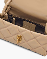 Marc Jacobs The Quilted Mini Dual Shoulder Bag Camel BAGS