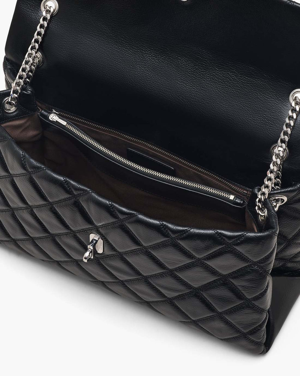 Marc Jacobs The Quilted XL Dual Convertible Shoulder Bag Black BAGS