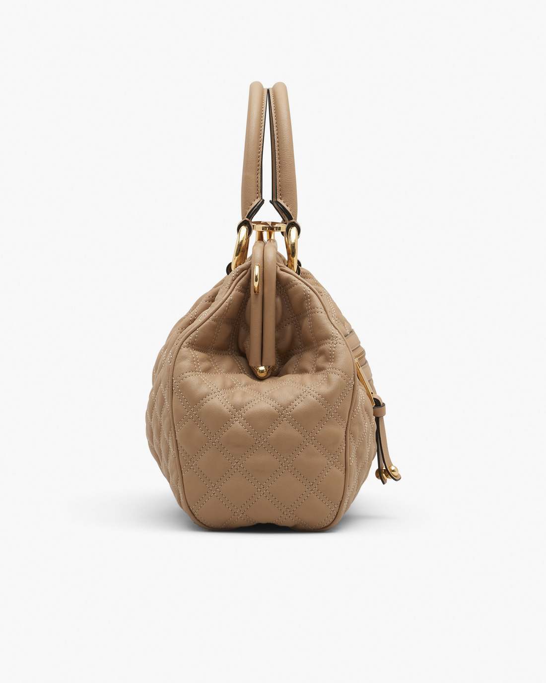 Marc Jacobs Re-Edition Quilted Leather Stam Bag Camel BAGS