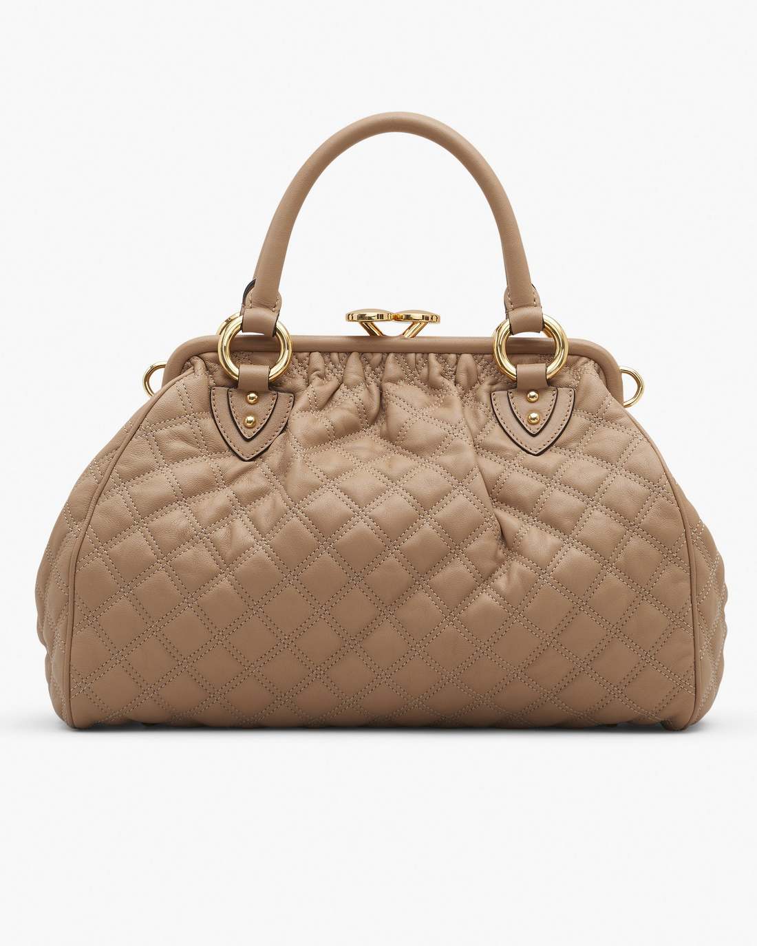 Marc Jacobs Re-Edition Quilted Leather Stam Bag Camel BAGS