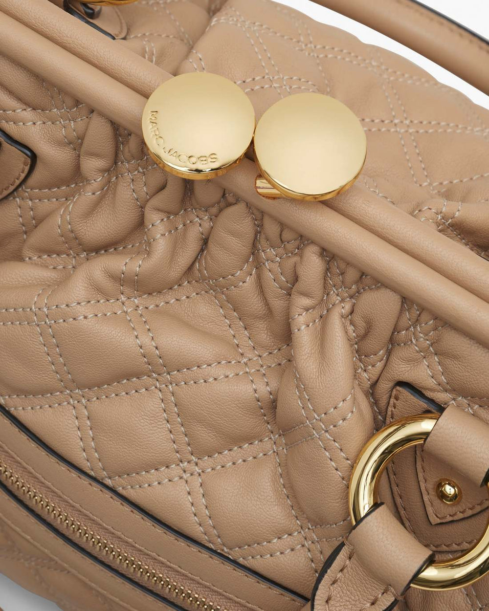 Marc Jacobs Re-Edition Quilted Leather Stam Bag Camel BAGS