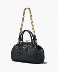 Marc Jacobs Re-Edition Quilted Leather Stam Bag Black BAGS