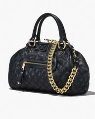 Marc Jacobs Re-Edition Quilted Leather Stam Bag Black BAGS