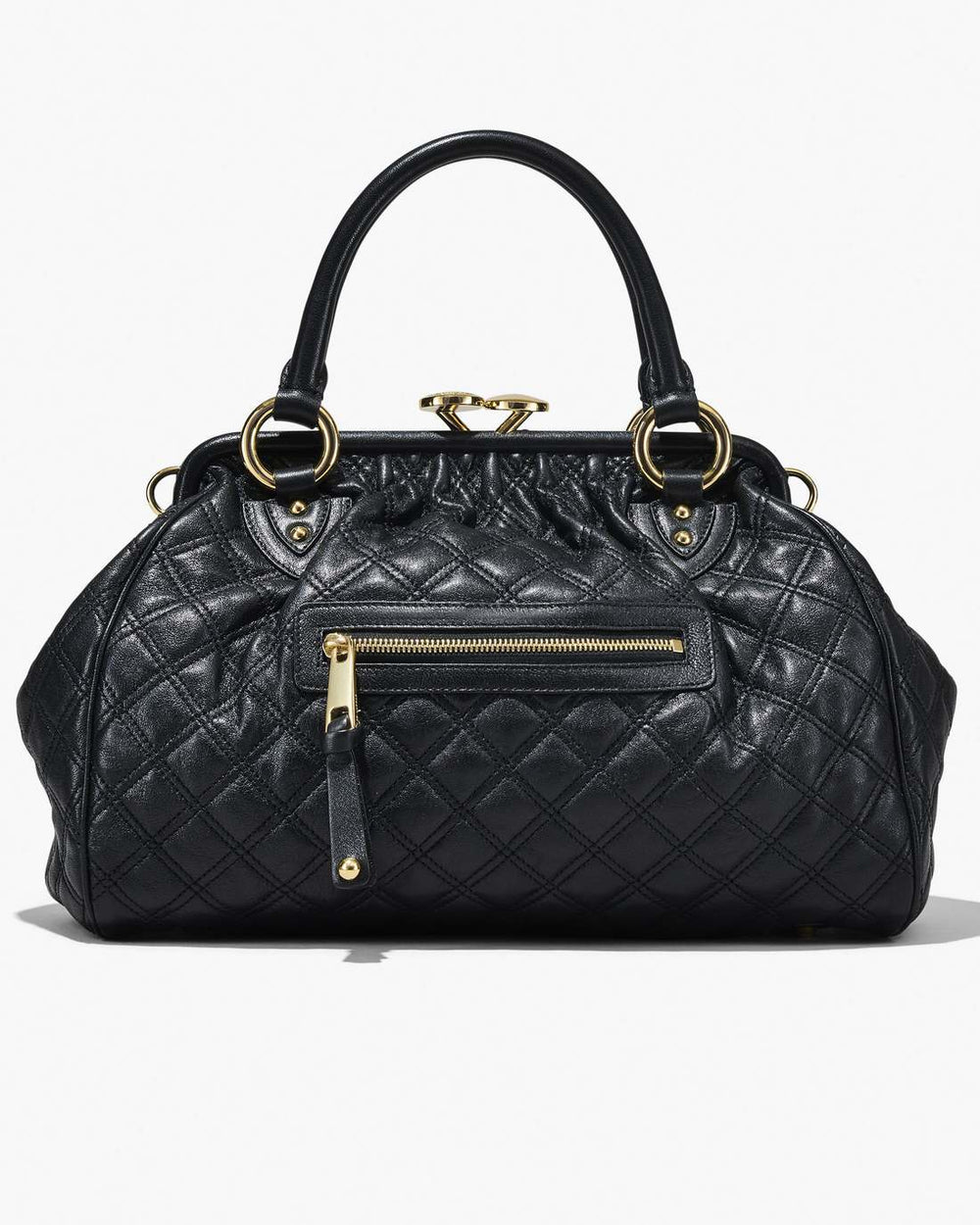 Marc Jacobs Re-Edition Quilted Leather Stam Bag Black BAGS