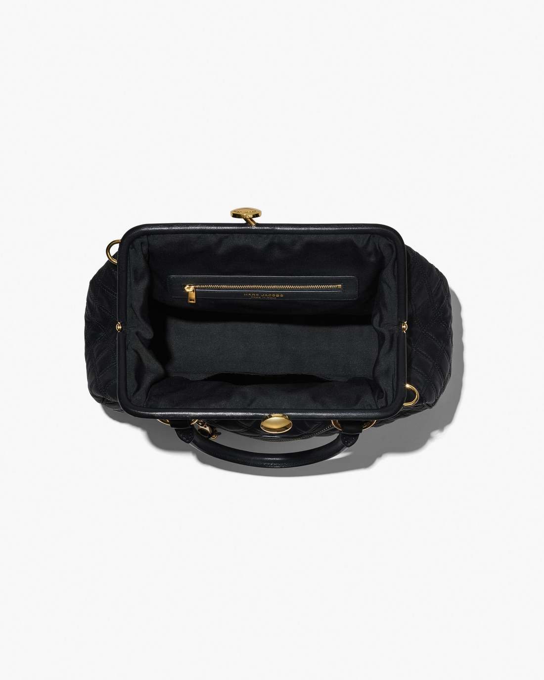 Marc Jacobs Re-Edition Quilted Leather Stam Bag Black BAGS