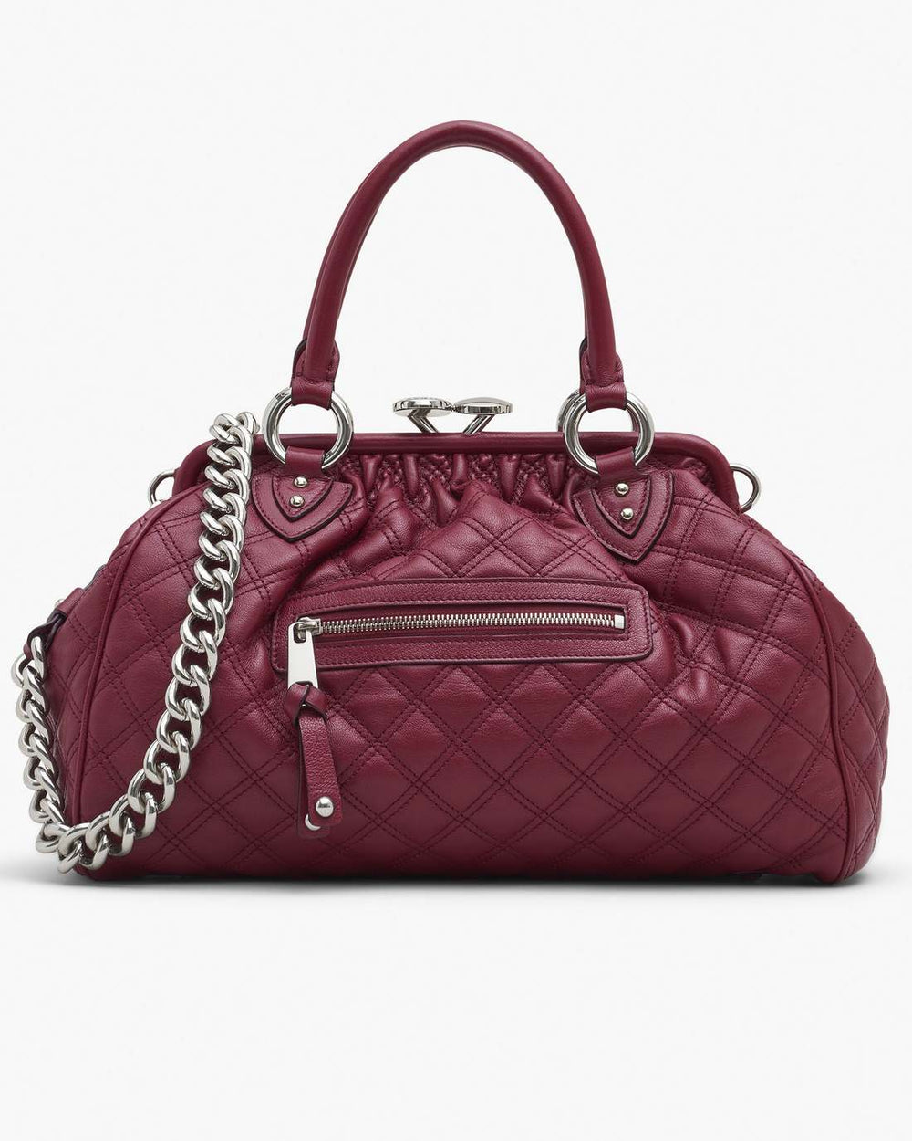 Marc Jacobs Re-Edition Quilted Leather Stam Bag Cherry BAGS