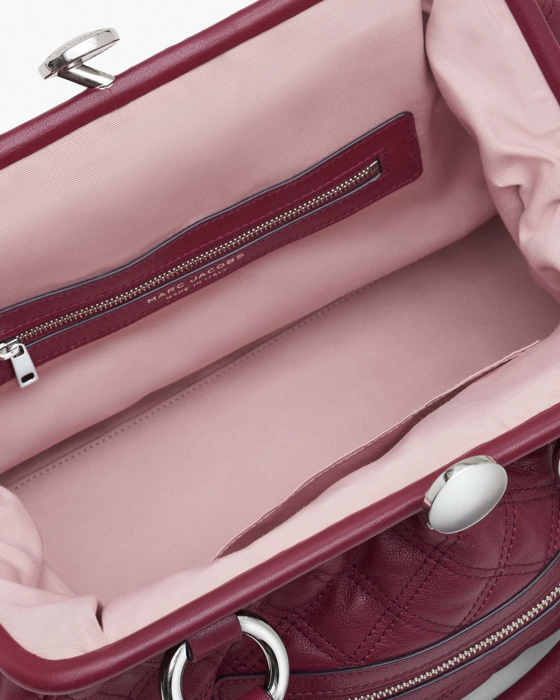 Marc Jacobs Re-Edition Quilted Leather Stam Bag Cherry BAGS